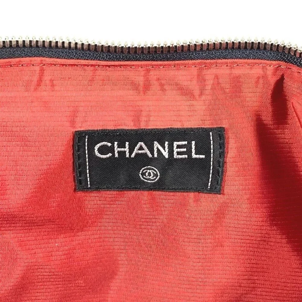 CHANEL Old travel line Pet Bag Bag Dog Doggie Shoulder Bag Nylon Black - Picture 11 of 14